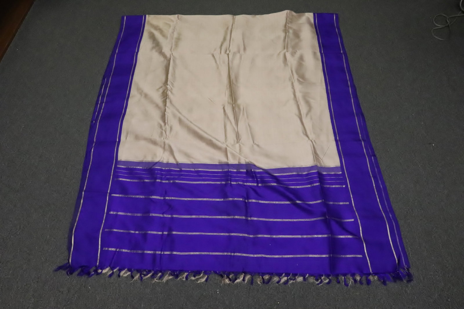 very large silk tablecloth for banquet table (1 of 5)