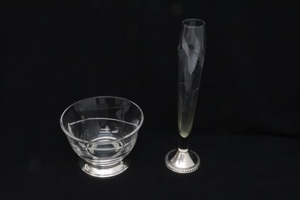 2 pieces with sterling base