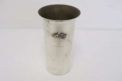 Vintage sterling trophy cup, dated 1966