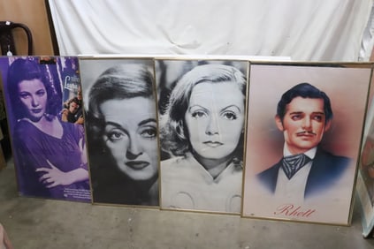 4 large movie star photos