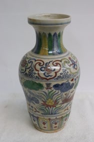 A wucai porcelain vase