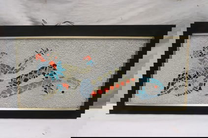 Unusual framed Mosaic panel