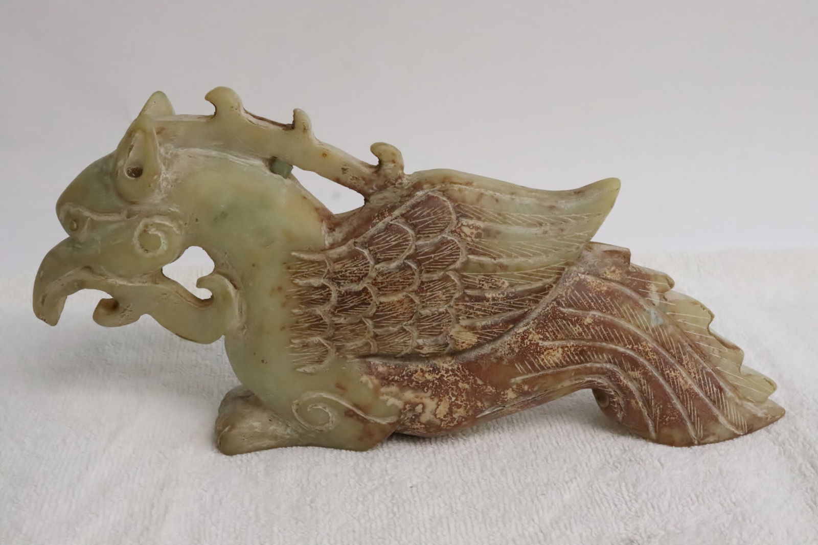 Large stone carved phoenix(?) (1 of 6)