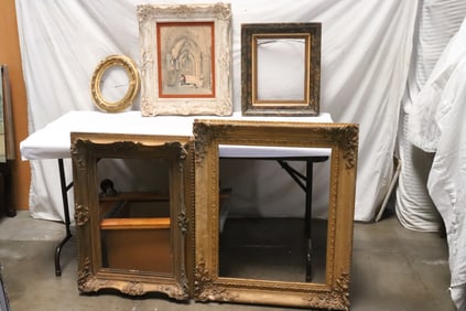 6 antique painting frames