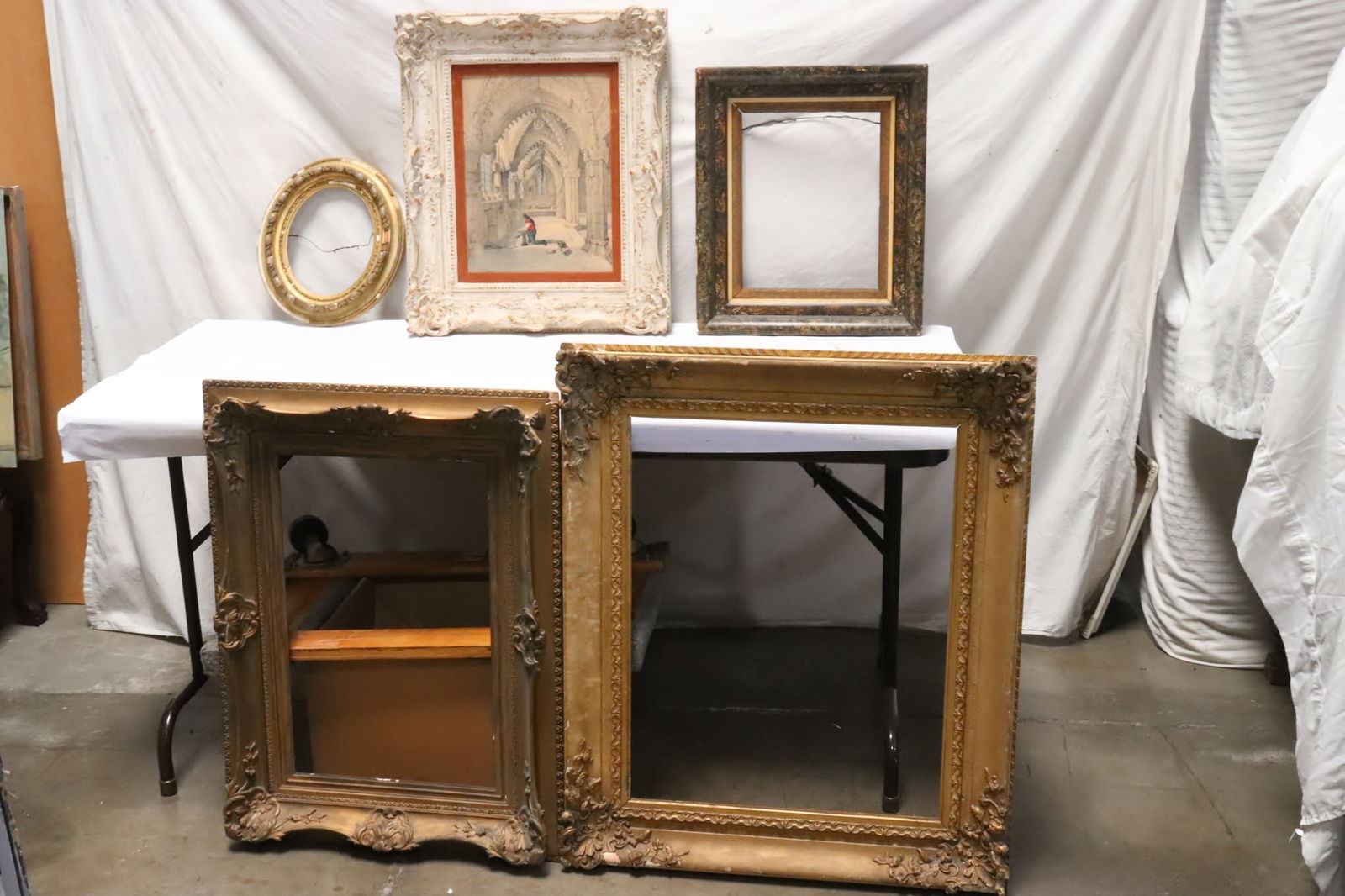 6 antique painting frames (1 of 9)