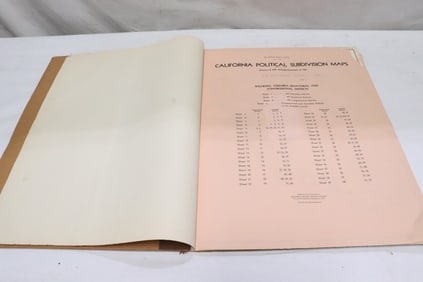 1961/1962 California political subdivision map book