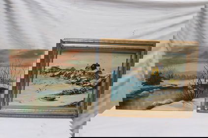 2 oil paintings