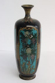 Japanese Meiji period cloisonne vase