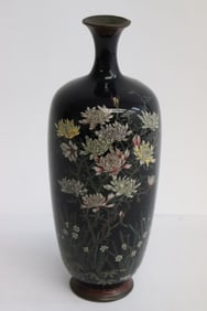 Japanese Meiji period cloisonne vase