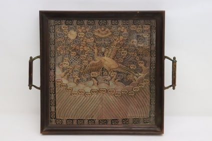 Antique Chinese framed rank patch