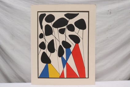 Alexander Calder, lithography "the sun", signed
