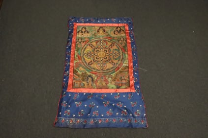 Vintage Tibetan hand painted thangka