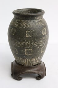 Korean 17th century earthenware jar