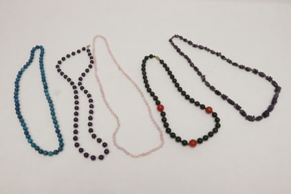 5 necklaces