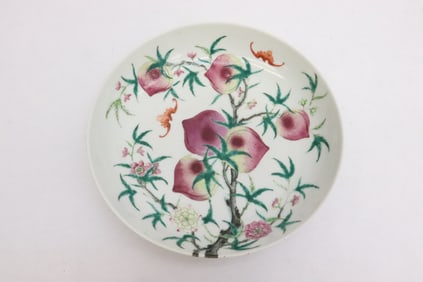 Chinese 18th/19th c. famille rose porcelain plate