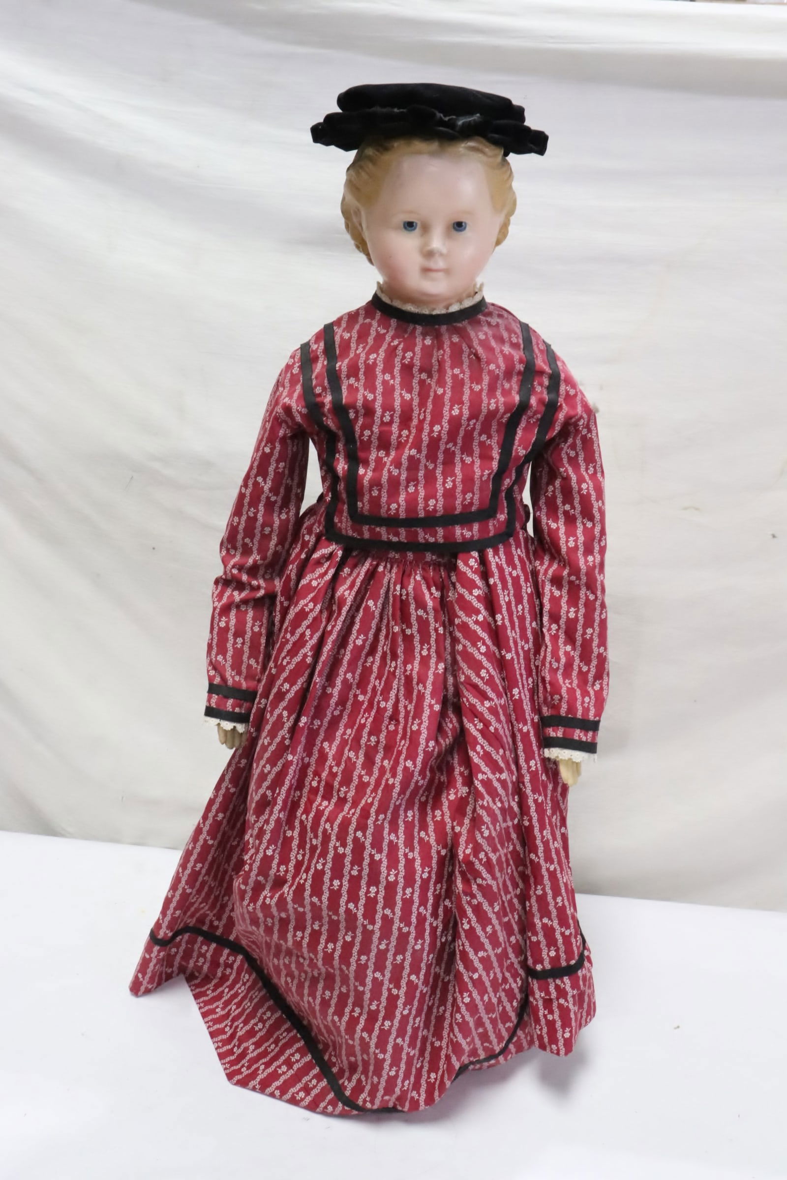 Very rare antique large paper Mache doll (1 of 10)