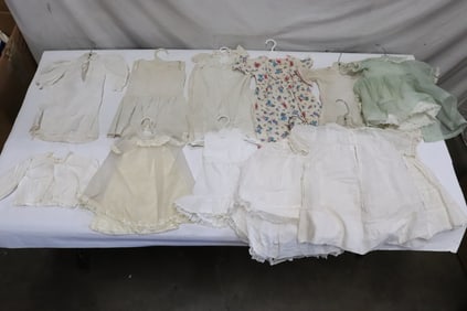 Lot of vintage doll dresses