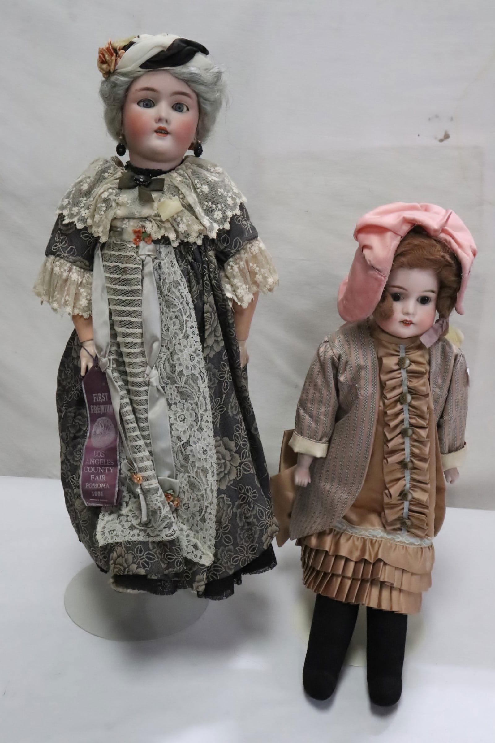 2 antique German Bisque head dolls (1 of 12)
