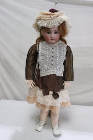 A massive Simon Halbig/ Handwerck bisque head doll