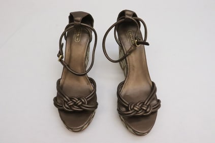 Pair genuine Coach sandals