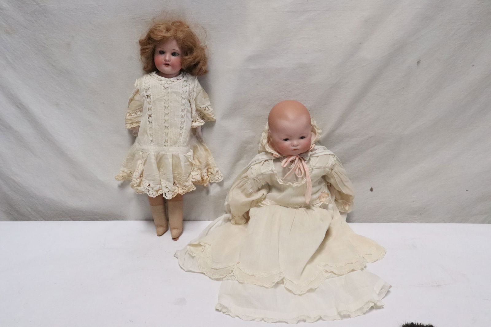 2 antique German bisque head dolls (1 of 11)