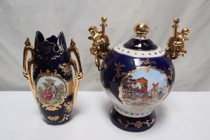 2 pieces European style porcelains