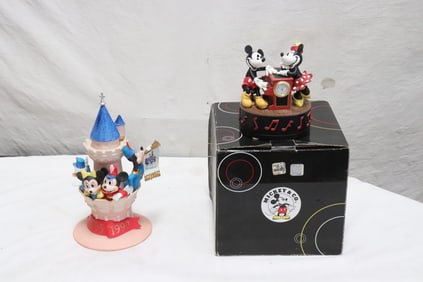 2 Disney musical table ornaments