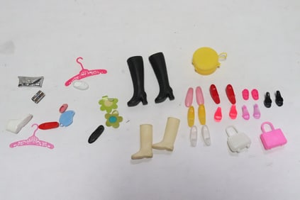 Lot of Barbie doll shoes