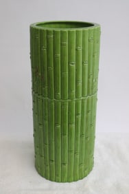 Unusual Chinese green glazed porcelain vase