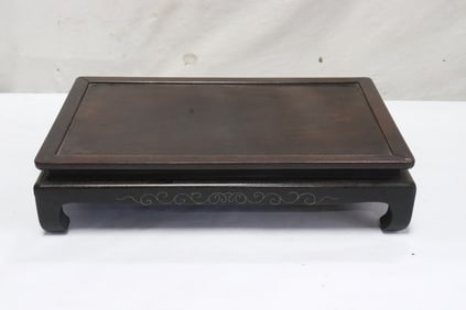 Vintage Chinese rosewood platform table top stand