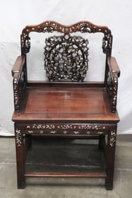 Chinese antique rosewood armchair with MOP inlaid