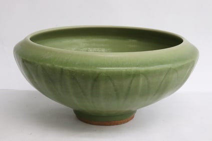 Chinese large celadon porcelain brush wash