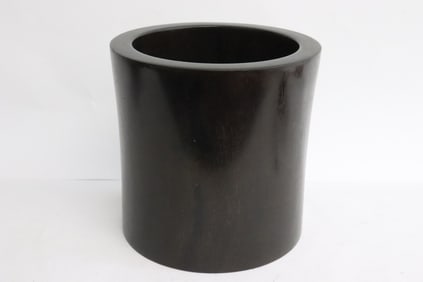Fine Chinese rosewood carved brush holder