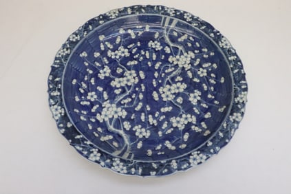 Chinese blue and white porcelain charger