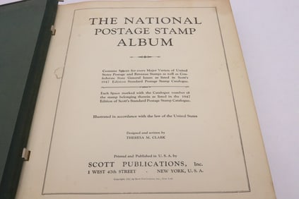 National postage stamp album