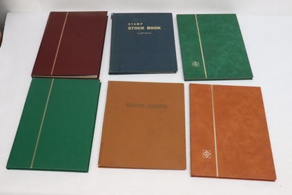 6 partial stamp albums; US European, etc.