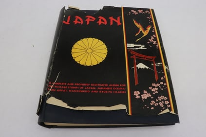 Rare partial Japanese stamp album