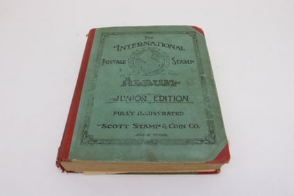 Stamp album w/ 1800's & early 1900's US stamps