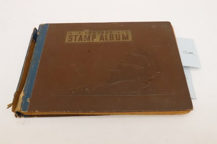 Vintage stamp album; including 1800's US & China stamps