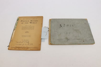 2 vintage partial stamp books