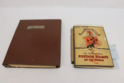 2 vintage stamp albums