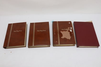4 albums of First Day covers, 1960's and 1970's