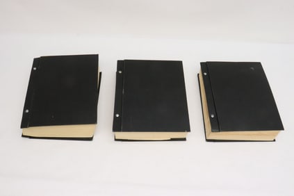 3 large partial stamp albums