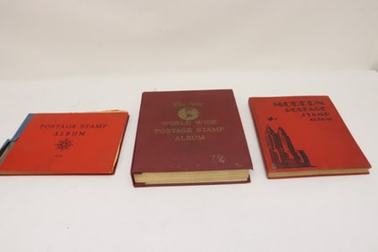 3 stamp albums