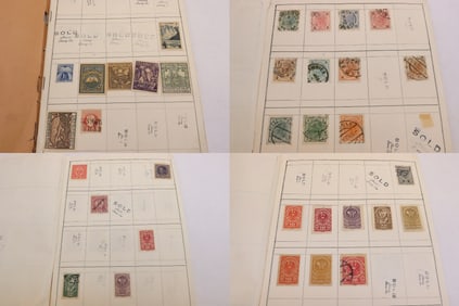 A stamp dealer stamp stock book