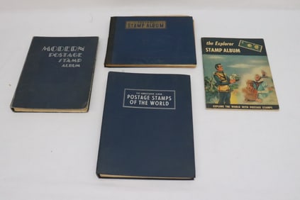 4 partial stamp books