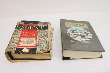 2 partial stamp albums