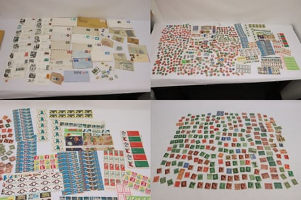 Large lot of loose stamps, envelopes, mint sheets, etc.