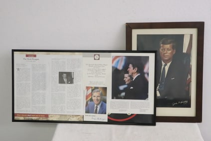 2 framed photos