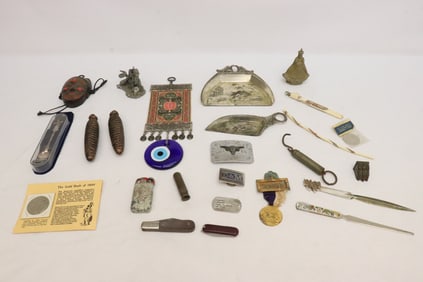 Lot of misc.; pocket knife, etc.